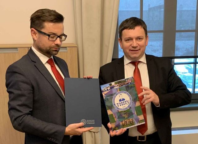 З проректором з міжнародного співробітництва Економічного університету м.Катовіце проф.Славомир Смичек 